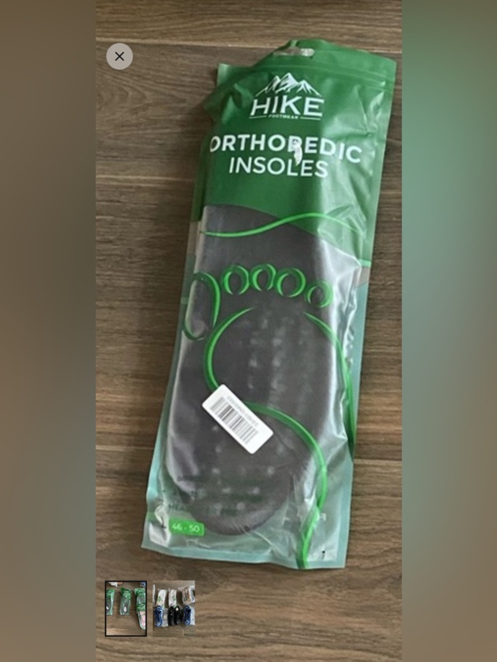 Orthopedic Insoles by - HIKE Black large only